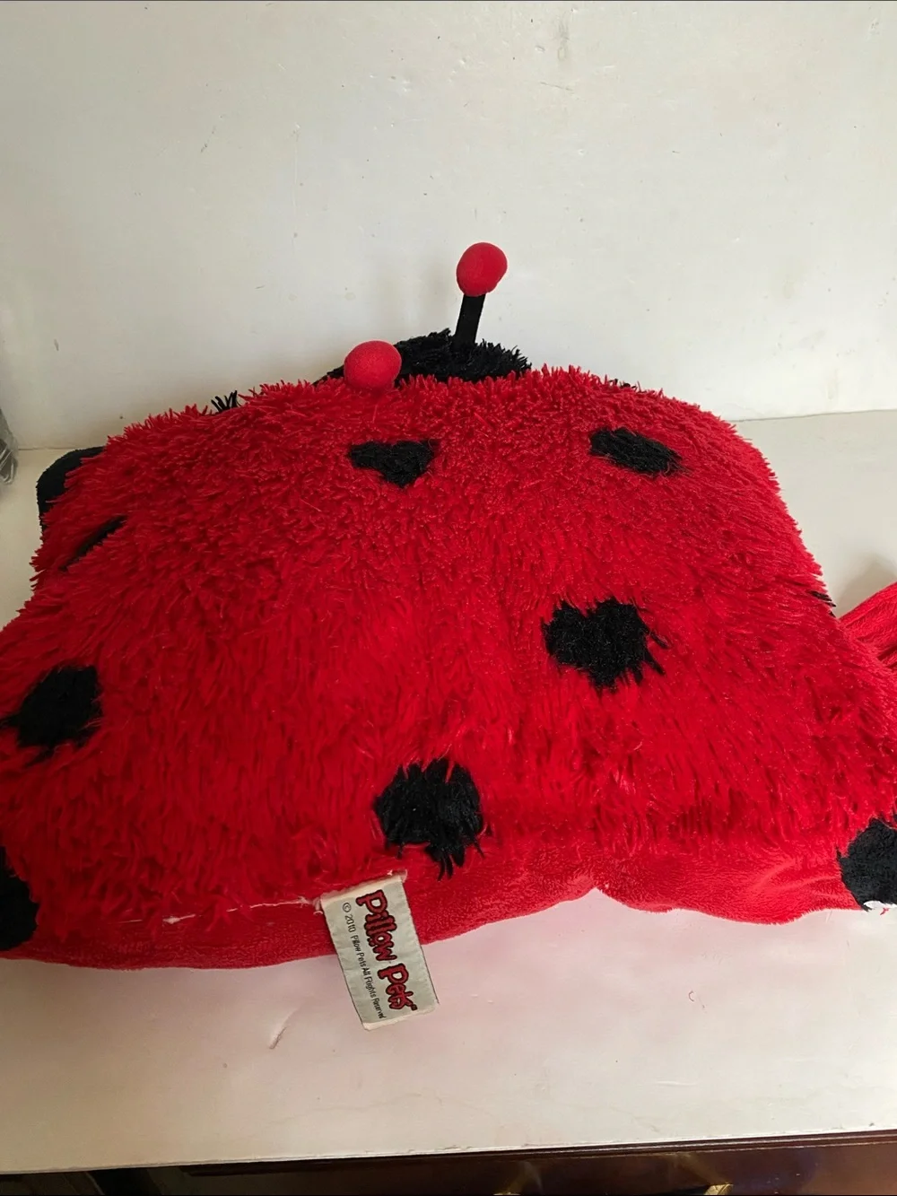 Pillow Pets Rare Retired Ms. Ladybug Folding Plush Pillow